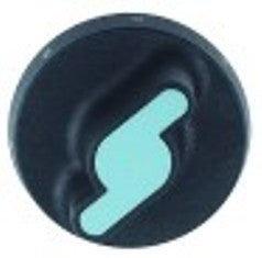 manopola interruttore 7 posizioni diametro  73mm alb. diametro  6x4,6mm parte piana inferiore nero