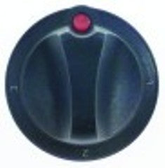 manopola interruttore 4 posizioni diametro  55mm alb. diametro  6x4,6mm parte piana universale nero