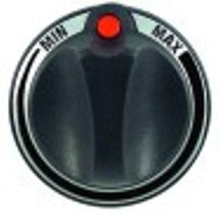 manopola regolatore di energia min/max diametro  55mm alb. diametro  6x4,6mm parte piana universale nero