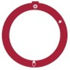 segnalino per manopola rosso termostato gas robertshaw diametro  est. 59mm