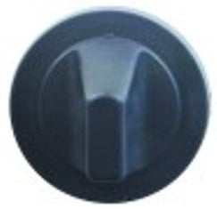manopola senza simbolo diametro  72mm alb. diametro  6x4,6mm parte piana inferiore nero