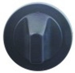 manopola senza simbolo diametro  72mm alb. diametro  10x8mm parte piana sx nero