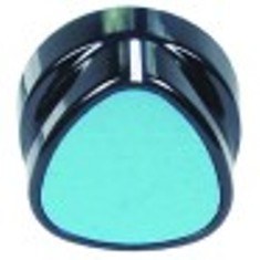 manopola interruttore marcatura zero diametro  48mm alb. diametro  6x4,6mm parte piana superiore blu/nero