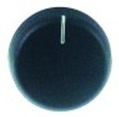 manopola interruttore marcatura zero diametro  43mm alb. diametro  6x4,6mm parte piana inferiore nero
