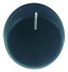 manopola interruttore marcatura zero diametro  43mm alb. diametro  6x4,6mm parte piana dx nero