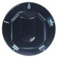 manopola forno diametro  70mm alb. diametro  6x4,6mm parte piana superiore nero
