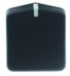 manopola interruttore marcatura zero diametro  46mm alb. diametro  10x8mm parte piana superiore nero