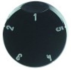 manopola interruttore 5 posizioni diametro  50mm alb. diametro  6x4,6mm parte piana superiore