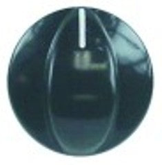 manopola interruttore marcatura zero diametro  40mm alb. diametro  6x4,6mm parte piana superiore nero