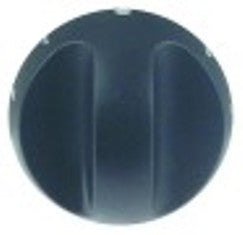 manopola regolatore di energia diametro  70mm alb. diametro  6x4,6mm parte piana superiore nero
