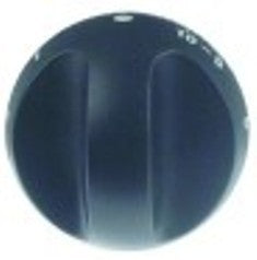 manopola regolatore di energia 1-10 diametro  70mm alb. diametro  6x4,6mm parte piana superiore nero