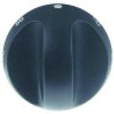 manopola termostato t. mass. 300°c 50-300°c diametro  70mm alb. diametro  6x4,6mm parte piana superiore nero