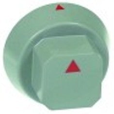 manopola interruttore marcatura zero diametro  55mm alb. diametro  6x4,6mm parte piana superiore bianco