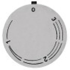 segnalino per manopola regolatore di energia 1-3 diametro  est. 45mm argenteo