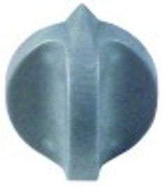 manopola interruttore marcatura zero diametro  40mm alb. diametro  6x4,6mm parte piana superiore nero