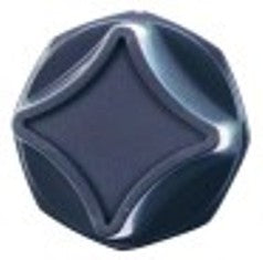manopola interruttore marcatura zero diametro  50mm alb. diametro  6x4,6mm parte piana superiore nero