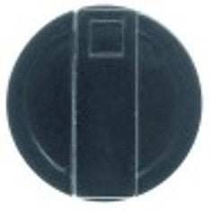 manopola interruttore marcatura zero diametro  37mm alb. diametro  6x4,6mm parte piana superiore nero
