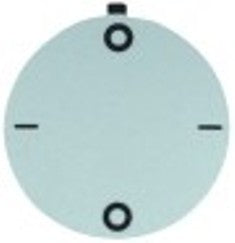 segnalino per manopola interruttore 0-1-0-1 diametro  est. 45mm argenteo