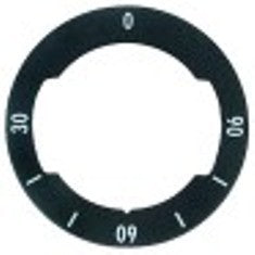 segnalino per manopola termostato t. mass. 90°c 30-90°c diametro  est. 62mm int. diametro  42mm