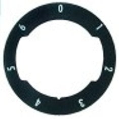 segnalino per manopola interruttore 7 posizioni diametro  est. 62mm int. diametro  42mm