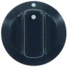 manopola parte piana superiore nero alberino diametro 6x4,6 dimensione esterna 32mm h 29mm