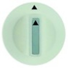 manopola interruttore marcatura zero diametro  42mm alb. diametro  6x4,6mm parte piana superiore bianco
