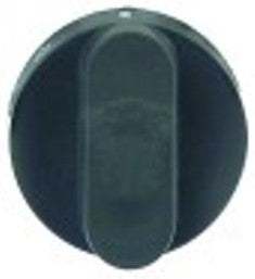 manopola regolatore di energia diametro  55mm alb. diametro  6x4,6mm parte piana inferiore nero