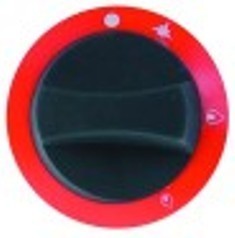 manopola rubinetto del gas con pos. pilota diametro  76mm alb. diametro  8x6,5mm parte piana sx rosso