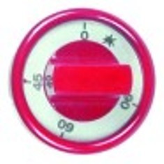 manopola termostato gas t. mass. 90°c 45-90°c diametro  76mm alb. diametro  10x8mm parte piana superiore rosso
