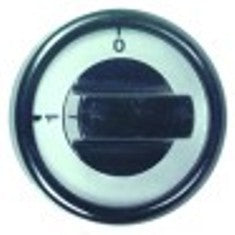 manopola interruttore 0-1 diametro  76mm alb. diametro  6x4,6mm parte piana dx nero