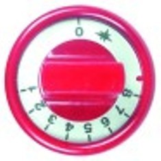 manopola termostato gas 1-8 diametro  76mm alb. diametro  10x8mm parte piana sx