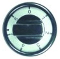 manopola interruttore 7 posizioni diametro  76mm alb. diametro  6x4,6mm parte piana dx nero