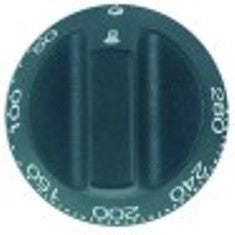 manopola termostato t. mass. 280°c campo di lavoro 50-280°c diametro  55mm alb. diametro  6x4,6mm