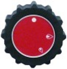 manopola interruttore marcatura zero diametro  53mm alb. diametro  10x8mm parte piana superiore nero