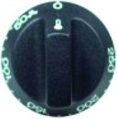 manopola termostato t. mass. 250°c campo di lavoro 50-250°c diametro  55mm alb. diametro  6x4,6mm