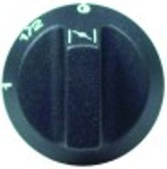 manopola interruttore 0-1/2-1 diametro  55mm alb. diametro  6x4,6mm