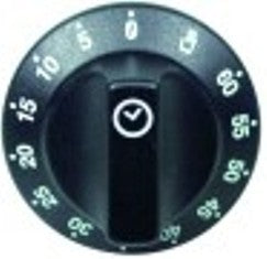 manopola timer 60min + manuale diametro  55mm alb. diametro  6x4,6mm