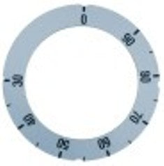 segnalino per manopola argenteo termostato t. mass. 90°c 30-90°c angolo di rotazione 310°