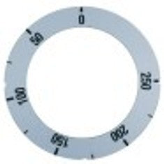 segnalino per manopola argenteo termostato t. mass. 250°c 50-250°c angolo di rotazione 270°