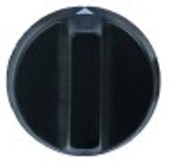 manopola interruttore marcatura zero diametro  43mm alb. diametro  6x4,6mm parte piana superiore nero