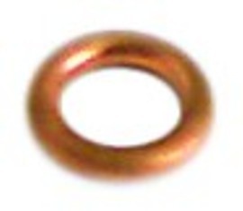 guarnizione rame diametro  est. 10mm int. diametro  6mm spessore 2mm