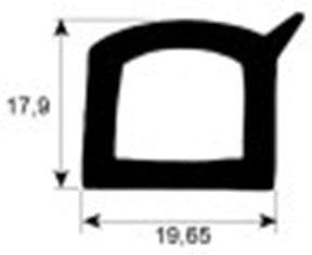 guarnizione forno profilo 2955 con. al metro