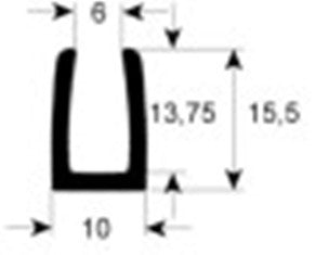 guarnizione forno profilo 1610 con. al metro