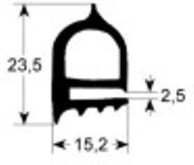 guarnizione forno profilo 2240 con. al metro