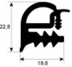 guarnizione forno profilo 2250 lar. 470mm l 520mm dimensione esterna con. 1 6 x 1/1