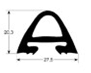 guarnizione forno profilo 2530 lar. 710mm l 815mm dimensione esterna con. 1 10 x 2/1