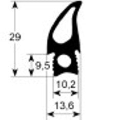 guarnizione forno profilo 2720 lar. 690mm l 807mm adattabile a rational per modello scc/cm102