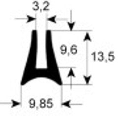 guarnizione forno profilo 1590 con. al metro