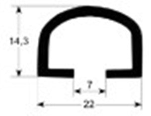 guarnizione forno profilo 2945 lar. 905mm l 1370mm dimensione esterna con. 1