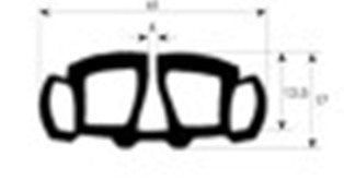 guarnizione forno profilo 1840 perimetro 1700mm con. 1